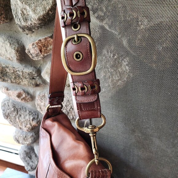 COACH J0769-11419 Bleecker Legacy Tattersall Flap Leather Shoulder Bag - Picture 11 of 16